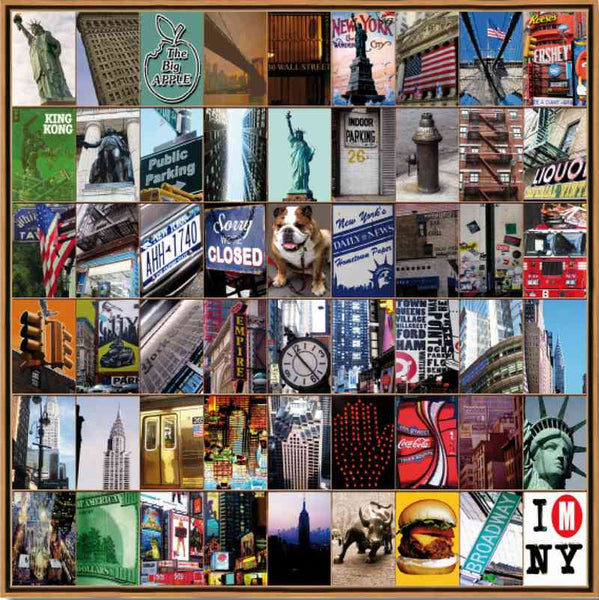 Naomi Art Originele Schilderijen Schilderij New York II Canvas Collage Kunst Kunstwerk Art Muurdecoratie Wanddecoratie Interieur Cadeau Souvenir