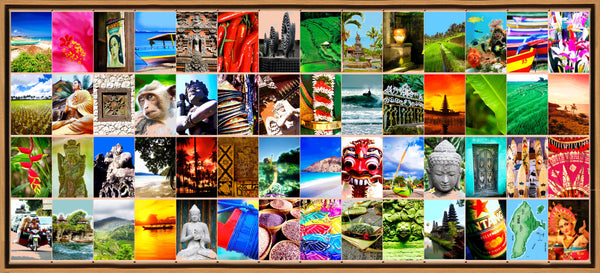Naomi Art Orginele Schilderijen Schilderij Bali Canvas Collage Kunst Kunstwerk Art Muurdecoratie Wanddecoratie Interieur Cadeau Souvenir