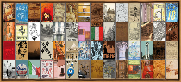 Naomi Art Originele Schilderijen Schilderij Italie Canvas Collage Kunst Kunstwerk Art Muurdecoratie Wanddecoratie Interieur Cadeau Souvenir