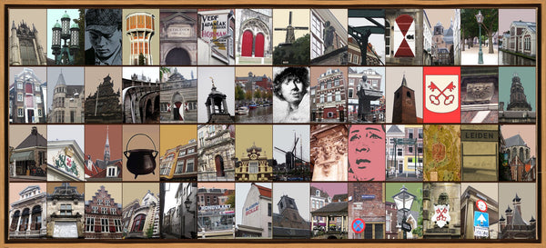 Naomi Art Originele Schilderijen Schilderij Leiden Canvas Collage Kunst Kunstwerk Art Muurdecoratie Wanddecoratie Interieur Cadeau Souvenir
