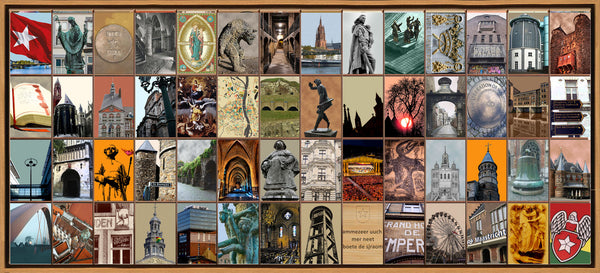Naomi Art Originele Schilderijen Schilderij Maastricht Canvas Collage Kunst Kunstwerk Art Muurdecoratie Wanddecoratie Interieur Cadeau Souvenir