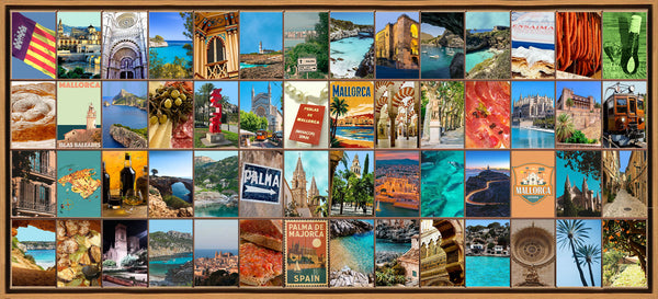 Naomi Art Originele Schilderijen Schilderij Mallorca Canvas Collage Kunst Kunstwerk Art Muurdecoratie Wanddecoratie Interieur Cadeau Souvenir