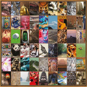 Naomi Art Originele Schilderijen Schilderij Azie I Canvas Collage Kunst Kunstwerk Art Muurdecoratie Wanddecoratie Interieur Cadeau Souvenir