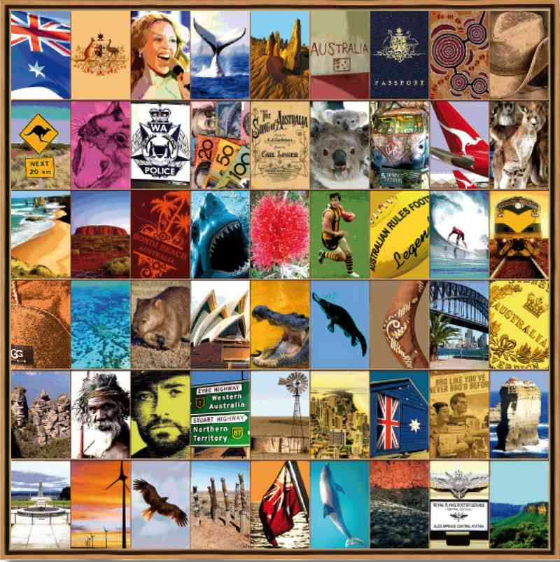 Naomi Art Originele Schilderijen Schilderij Australie Canvas Collage Kunst Kunstwerk Art Muurdecoratie Wanddecoratie Interieur Cadeau Souvenir