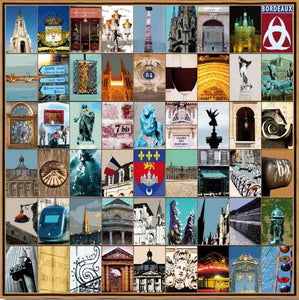 Naomi Art Originele Schilderijen Schilderij Bordeaux Canvas Collage Kunst Kunstwerk Art Muurdecoratie Wanddecoratie Interieur Cadeau Souvenir
