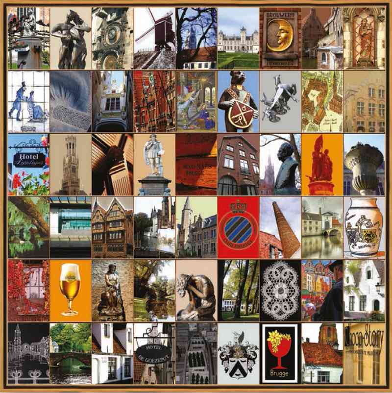 Naomi Art Originele Schilderijen Schilderij Brugge Canvas Collage Kunst Kunstwerk Art Muurdecoratie Wanddecoratie Interieur Cadeau Souvenir