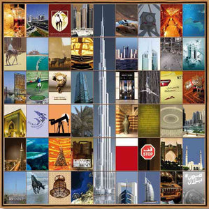 Naomi Art Originele Schilderijen Schilderij Dubai Canvas Collage Kunst Kunstwerk Art Muurdecoratie Wanddecoratie Interieur Cadeau Souvenir