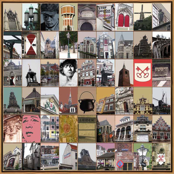 Naomi Art Originele Schilderijen Schilderij Leiden Canvas Collage Kunst Kunstwerk Art Muurdecoratie Wanddecoratie Interieur Cadeau Souvenir
