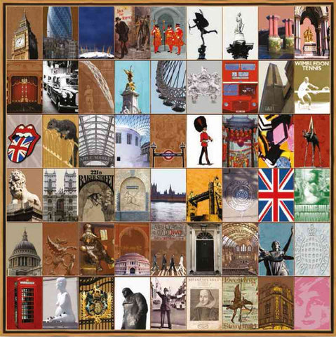 Naomi Art Originele Schilderijen Schilderij Londen Canvas Collage Kunst Kunstwerk Art Muurdecoratie Wanddecoratie Interieur Cadeau Souvenir