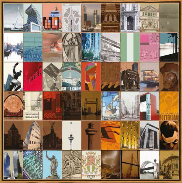 Naomi Art Originele Schilderijen Schilderij Rotterdam Canvas Collage Kunst Kunstwerk Art Muurdecoratie Wanddecoratie Interieur Cadeau Souvenir