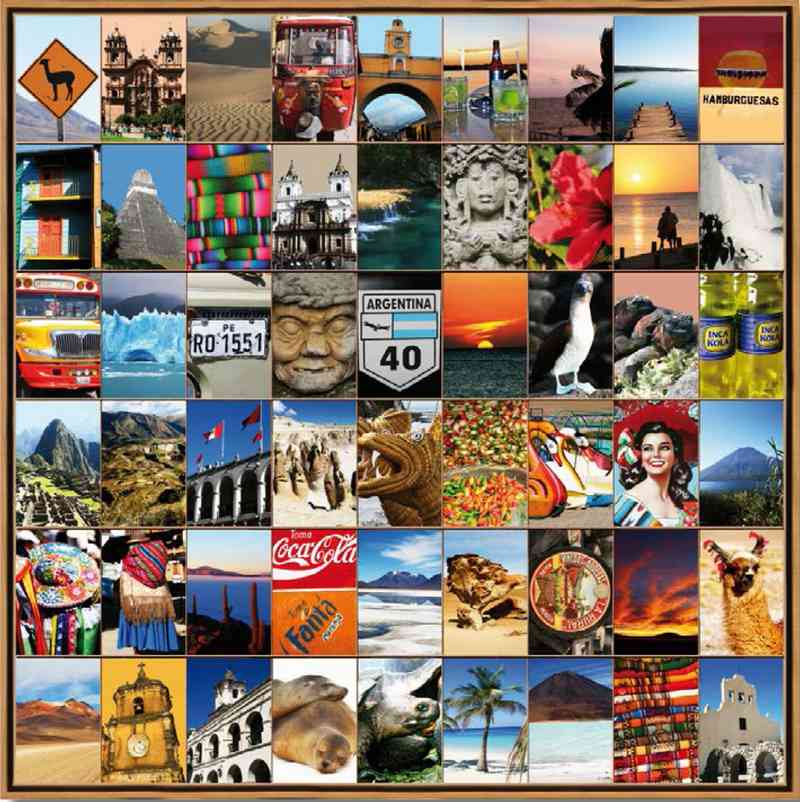 Naomi Art Originele Schilderijen Schilderij Zuid Amerika Canvas Collage Kunst Kunstwerk Art Muurdecoratie Wanddecoratie Interieur Cadeau Souvenir
