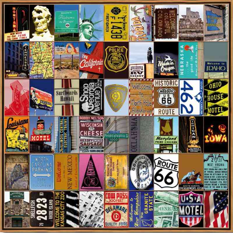 Naomi Art Originele Schilderijen Schilderij US Canvas Collage Kunst Kunstwerk Art Muurdecoratie Wanddecoratie Interieur Cadeau Souvenir