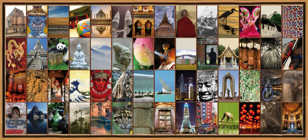 Naomi Art Originele Schilderijen Schilderij Azie II Canvas Collage Kunst Kunstwerk Art Muurdecoratie Wanddecoratie Interieur Cadeau Souvenir