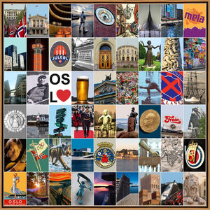 Naomi Art Originele Schilderijen Schilderij Oslo Canvas Collage Kunst Kunstwerk Art Muurdecoratie Wanddecoratie Interieur Cadeau Souvenir