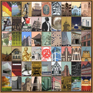Naomi Art Originele Schilderijen Schilderij Essen Canvas Collage Kunst Kunstwerk Art Muurdecoratie Wanddecoratie Interieur Cadeau Souvenir