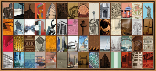Naomi Art Originele Schilderijen Schilderij Rotterdam Canvas Collage Kunst Kunstwerk Art Muurdecoratie Wanddecoratie Interieur Cadeau Souvenir