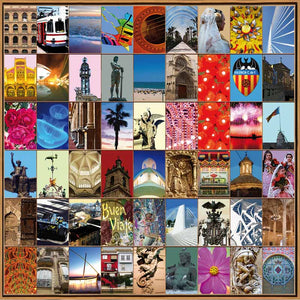 Naomi Art Originele Schilderijen Schilderij Valencia Canvas Collage Kunst Kunstwerk Art Muurdecoratie Wanddecoratie Interieur Cadeau Souvenir